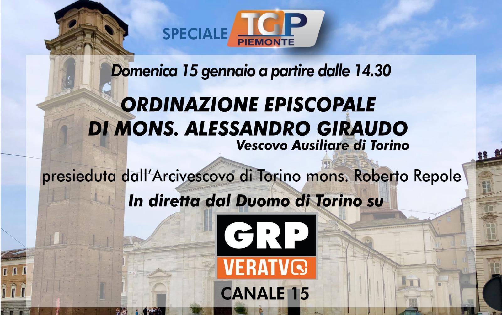 Domenica in diretta su GRP Televisione l'ordinazione episcopale di monsignor Alessandro Giraudo