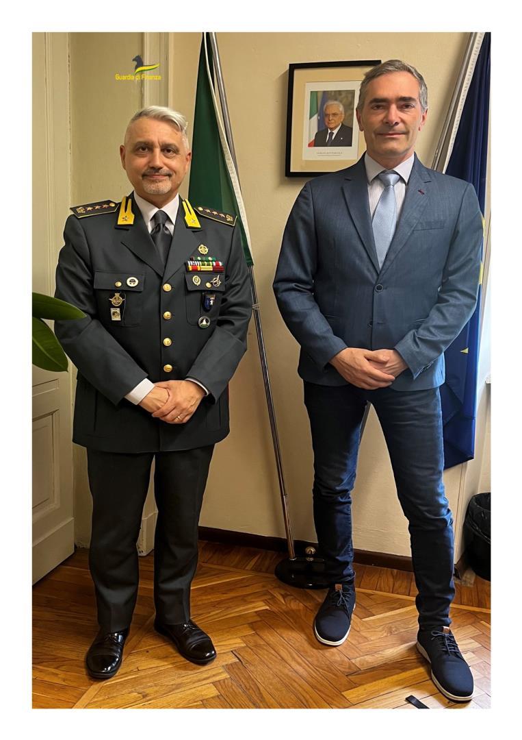 Guardia di Finanza, incontro tra il comandante provinciale e responsabile dell'Ufficio dogane