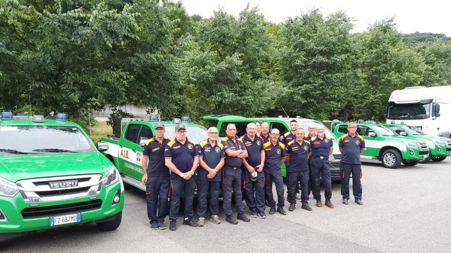 Tre missioni dal Piemonte contro gli incendi boschivi in Sicilia, Sardegna e Calabria