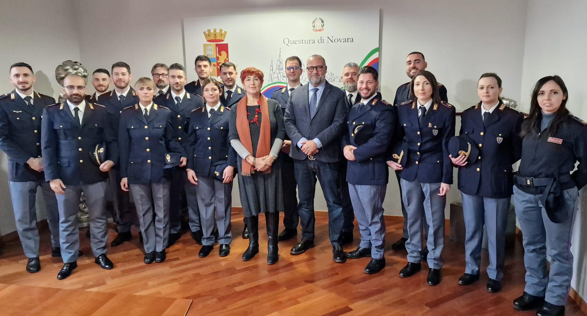 Questura di Novara, sono 17 i nuovi vice ispettori in servizio